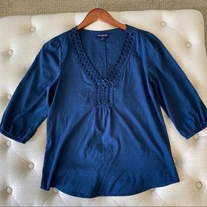 Banana Republic Navy Blue Blouse